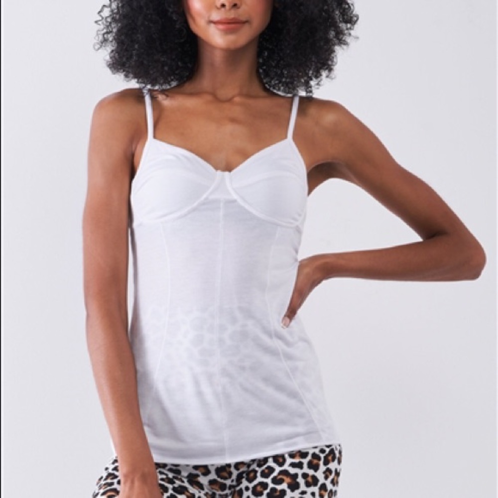 Bar III White Bustier Top